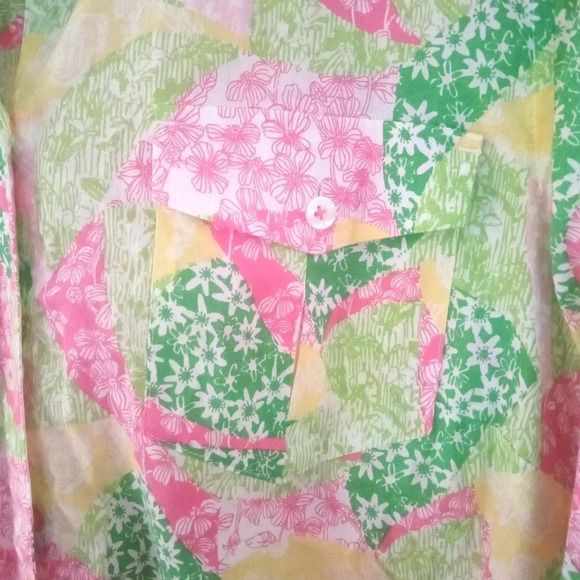 Lilly Pulitzer Long Sleeve Eliot Wing Ding of a Patch Dress Size Small Pockets - Picture 8 of 15